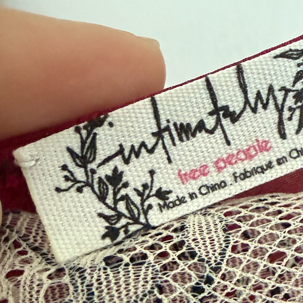 Free People Burgundy Top NWOT - Picture 4 of 6